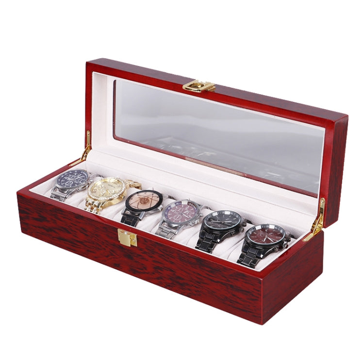 Wooden Baking Paint Watch Box Jewelry Storage Display Box(6-bit Paint) - free shipping - PMc TechLife - Order now!