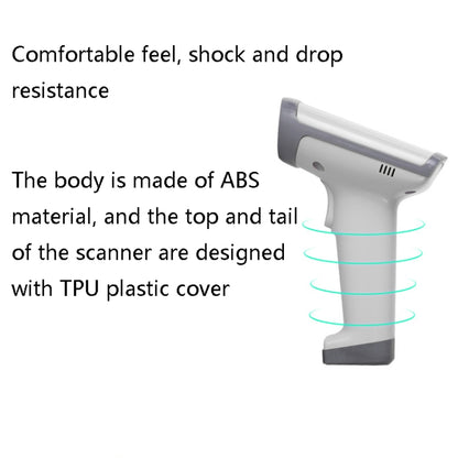 Deli 14950 One-Dimensional Two-Dimensional Scanner Supermarket Catering Scanning Gun, Model: Wired (White) - Barcode Scanner by Deli | Online Shopping South Africa | PMC Jewellery | Buy Now Pay Later Mobicred