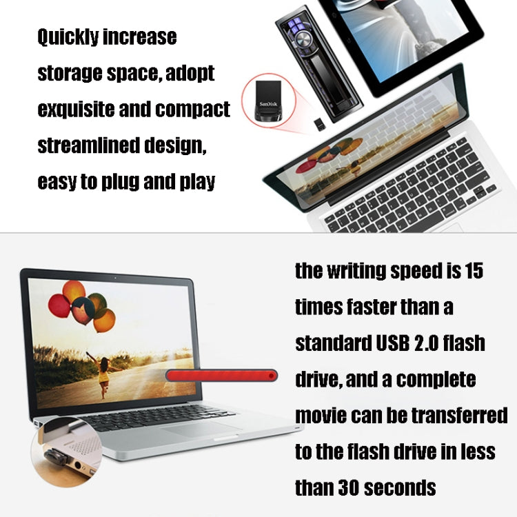 SanDisk CZ430 USB 3.1 Mini Computer Car U Disk, Capacity: 16GB - USB Flash Drives by SanDisk | Online Shopping South Africa | PMC Jewellery | Buy Now Pay Later Mobicred