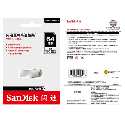 SanDisk CZ74 High Speed Metal Flash Disk USB 3.1 Car U Disk, Capacity: 256GB - USB Flash Drives by SanDisk | Online Shopping South Africa | PMC Jewellery | Buy Now Pay Later Mobicred