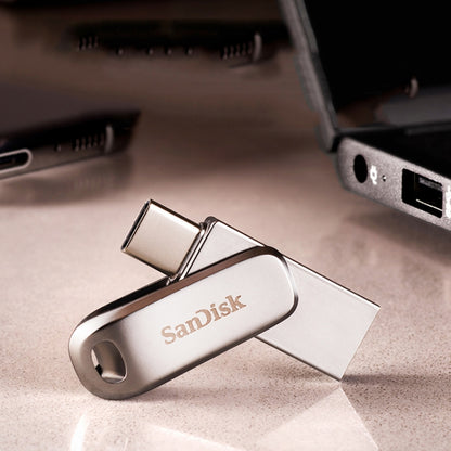 SanDisk Type-C + USB 3.1 Interface OTG High Speed Computer Phone U Disk, Colour: SDDDC4 Silver Metal Shell, Capacity: 256GB - USB Flash Drives by SanDisk | Online Shopping South Africa | PMC Jewellery | Buy Now Pay Later Mobicred