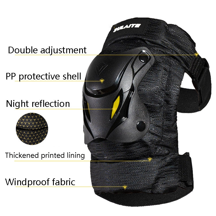 SULAITE Motorcycle Protector Rider Wind Warmth Protective Gear Riding Equipment, Colour: Black Elbow Pads - free shipping - PMC TechLife - Order now!