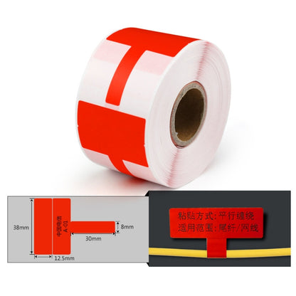 Printing Paper Cable Label For NIIMBOT B50 Labeling Machine(02T-Red) - Printer Accessories by NIIMBOT | Online Shopping South Africa | PMC Jewellery | Buy Now Pay Later Mobicred