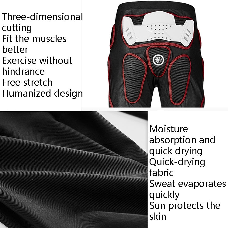 SULAITE Motorcycle Cross-Country Riding Trousers Protective Hip Pants, Specification: XL(Red) - Protective Gear by SULAITE | Online Shopping South Africa | PMC Jewellery | Buy Now Pay Later Mobicred