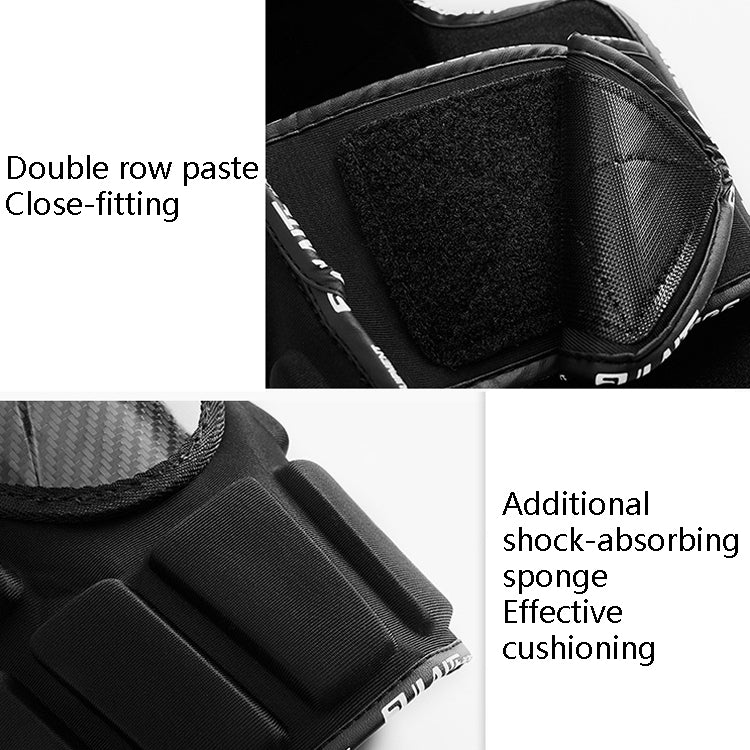 SULAITE Off-Road Motorcycle Windproof Warmth Drop-Proof Breathable Carbon Fiber Protective Gear, Specification: Knee Pads - Protective Gear by SULAITE | Online Shopping South Africa | PMC TechLife | Buy Now Pay Later Mobicred