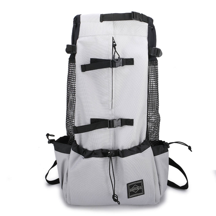 Ventilated And Breathable Washable Pet Portable Backpack, Size: XL(Light Grey) - Pet Bags by PMC Jewellery | Online Shopping South Africa | PMC Jewellery