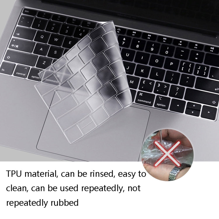 JRC 0.13mm Transparent TPU Laptop Keyboard Protective Film For MacBook Pro 15.4 inch A1707 & A1990 (with Touch Bar) - Keyboard Protector by JRC | Online Shopping South Africa | PMC Jewellery | Buy Now Pay Later Mobicred