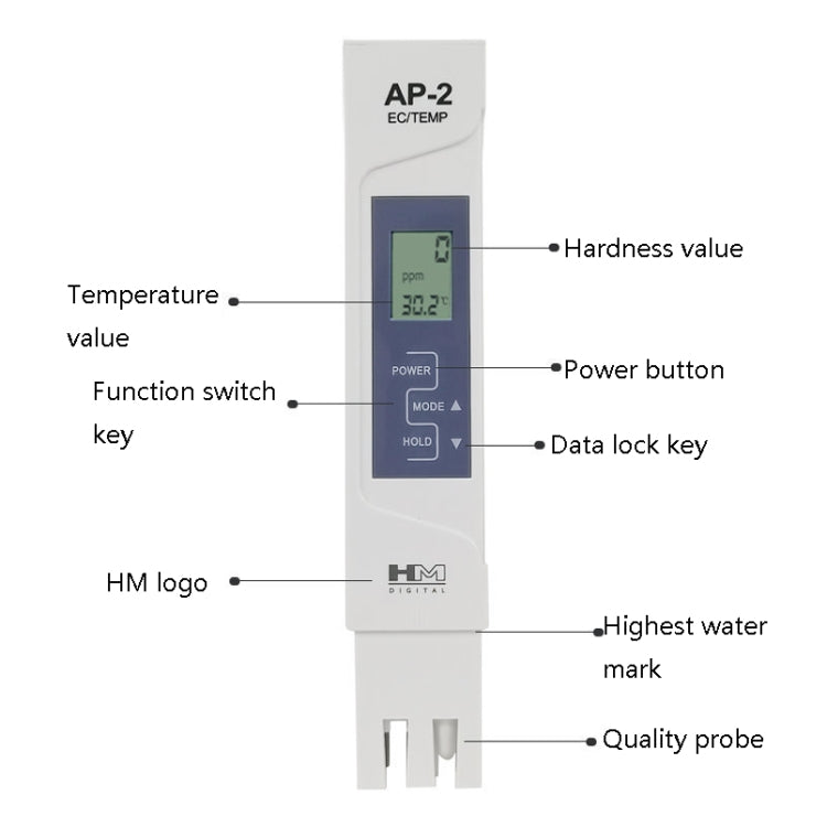 AP-2 HM Conductivity Pen TDS Pen Conductivity Meter - Other Tester Tool by PMC Jewellery | Online Shopping South Africa | PMC Jewellery | Buy Now Pay Later Mobicred