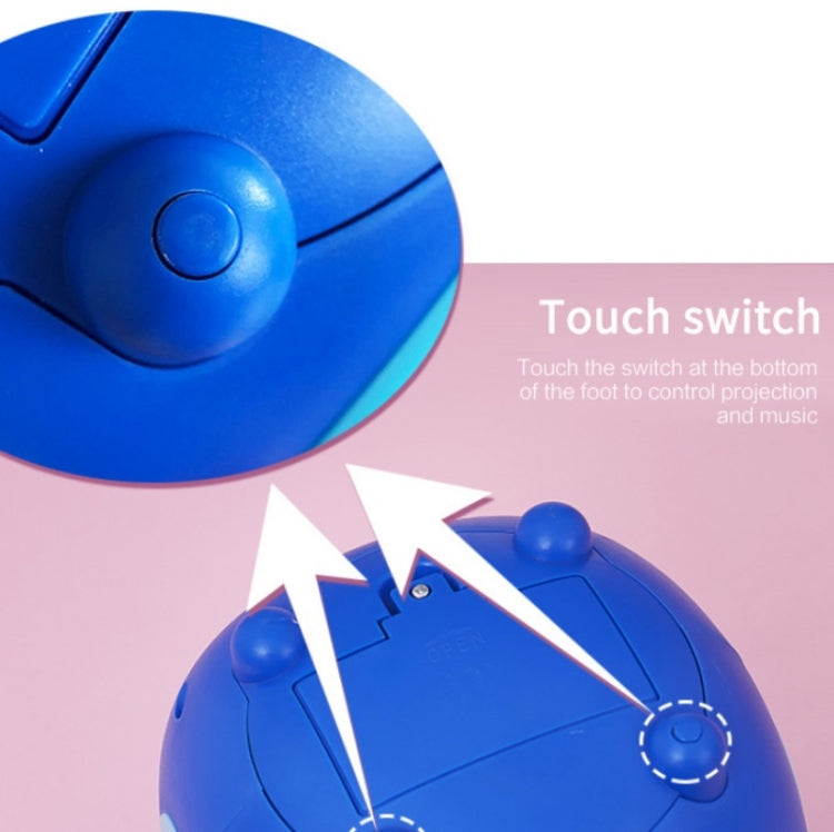 Children Romantic Starry Sky Projection Music Pointer Alarm Clock(Blue) - Novelty Clock by PMc TechLife | Online Shopping South Africa | PMc TechLife | Buy Now Pay Later Mobicred