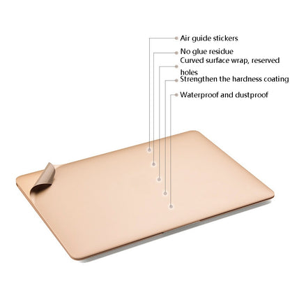 JRC Laptop Film Computer Top Shell Body Protection Sticker For MacBook Air 11.6 inch A1370 / A1465(Champagne Gold) - Protector Sticker by JRC | Online Shopping South Africa | PMC Jewellery | Buy Now Pay Later Mobicred