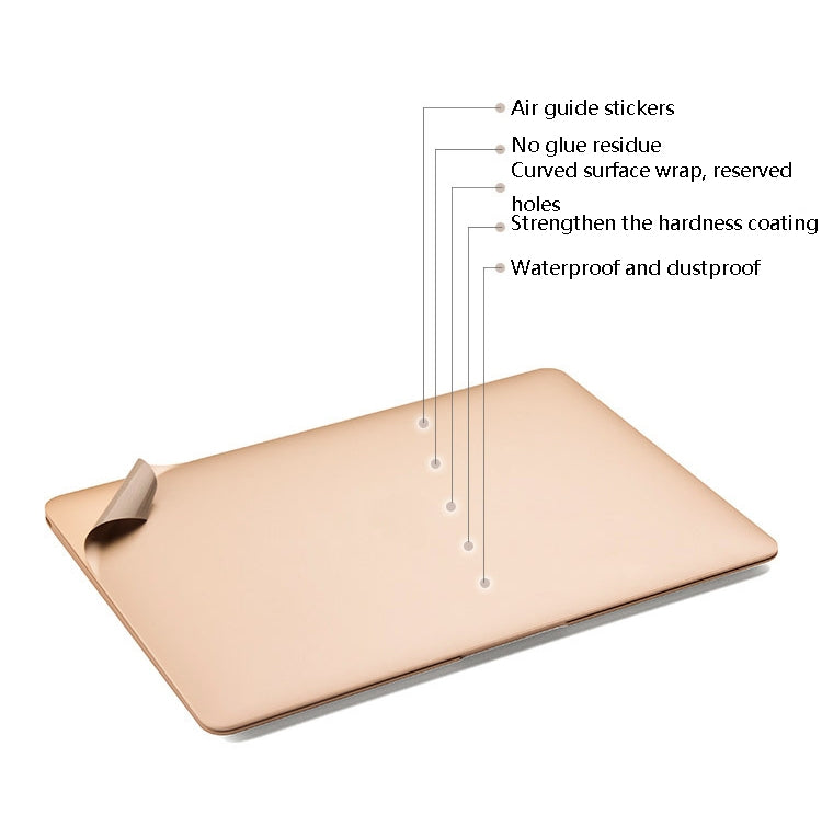 JRC Laptop Film Computer Top Shell Body Protection Sticker For MacBook Pro 16 inch A2141(Champagne Gold) - Protector Sticker by JRC | Online Shopping South Africa | PMC Jewellery | Buy Now Pay Later Mobicred