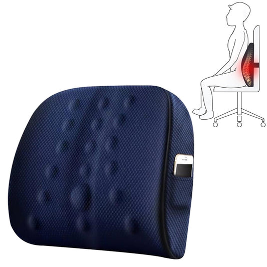 Lumbar Cushion Office Maternity Seat Cushion Car Lumbar Memory Foam Lumbar Pillow,Style: 3D Upgrade Core (Blue) - Cushions & Pillows by PMC Jewellery | Online Shopping South Africa | PMC Jewellery | Buy Now Pay Later Mobicred