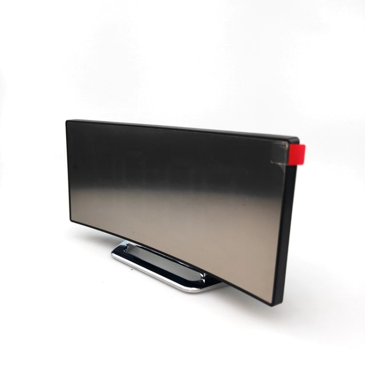 6507 Curved Big Screen Electronic Clock LED Mirror Mute Alarm Clock(Red) - Alarm Clocks by PMc TechLife | Online Shopping South Africa | PMc TechLife | Buy Now Pay Later Mobicred