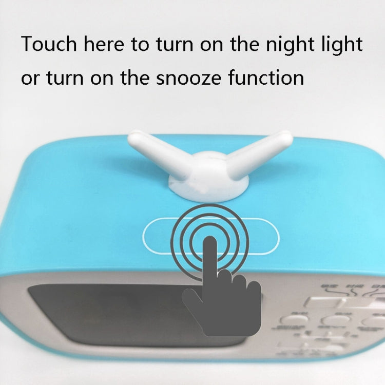 G179 Retro TV Alarm Clock Student Dormitory Bed Electronic Clock(White English Version) - Novelty Clock by PMc TechLife | Online Shopping South Africa | PMc TechLife | Buy Now Pay Later Mobicred
