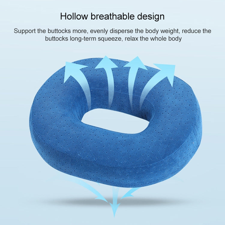 Slow Resilience Memory Foam Office Hip Pad After Hemorrhoids Operation Cushion(Deep Purple) - free shipping - PMC TechLife - Order now!