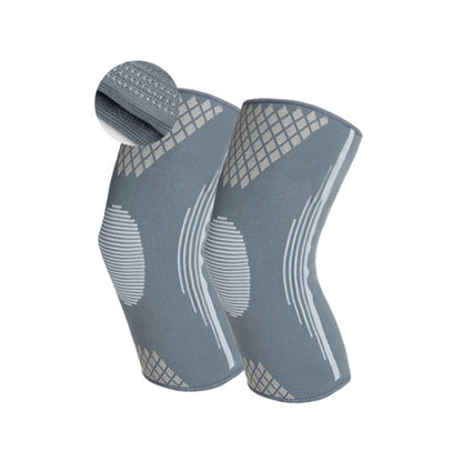 Sports Knee Pads Training Running Knee Thin Protective Cover, Specification: L(Light Gray Silicone Non-slip) - Sports Safety by PMC Jewellery | Online Shopping South Africa | PMC Jewellery