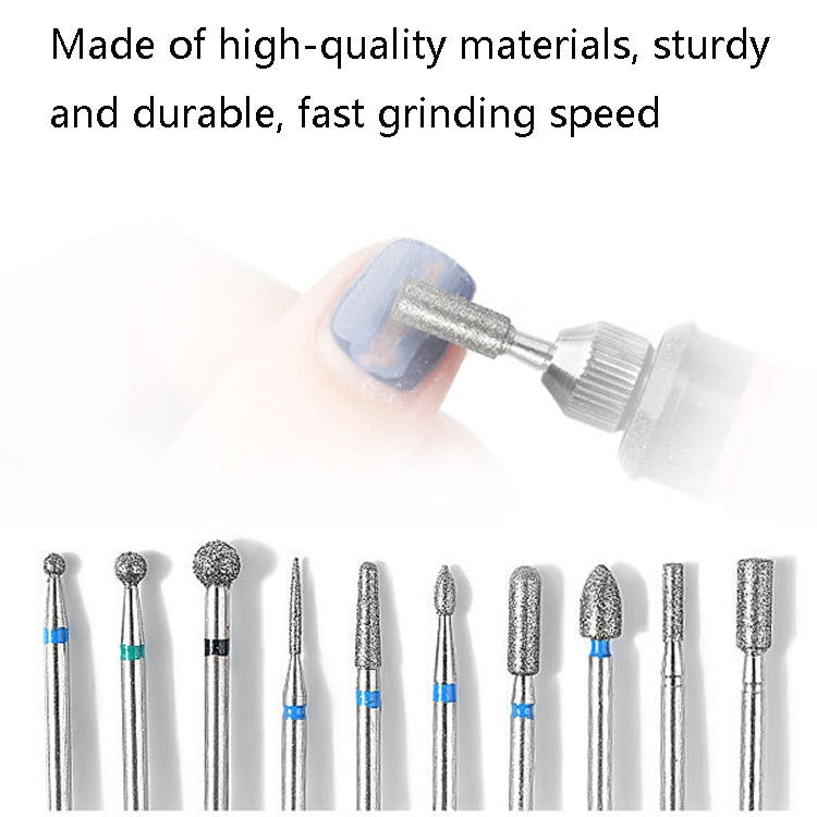 Tungsten Steel Alloy Nail Art Polished Head Set Grinding Machine Drain Brush Dead Polishing Tool, Specification: ZH07 - Grinding Tools & Accessories by PMC Jewellery | Online Shopping South Africa | PMC Jewellery | Buy Now Pay Later Mobicred