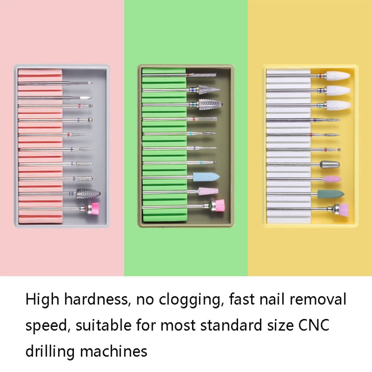 Nail Alloy Tungsten Steel Ceramic Grinding Machine Accessories Nail Grinding Heads Set Polishing Tool, Color Classification: BH-01 - Grinding Tools & Accessories by PMC Jewellery | Online Shopping South Africa | PMC Jewellery | Buy Now Pay Later Mobicred