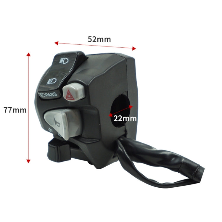 Motorcycle Handlebars Combination Switch For Honda CBX600 - Electrical System by PMC TechLife | Online Shopping South Africa | PMC TechLife | Buy Now Pay Later Mobicred