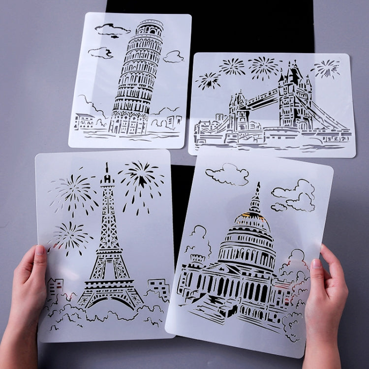 Tower System (5pcs / Set) Construction Series Painting Template Theme City A4 Label Template - Art Supplies by PMC TechLife | Online Shopping South Africa | PMC TechLife | Buy Now Pay Later Mobicred