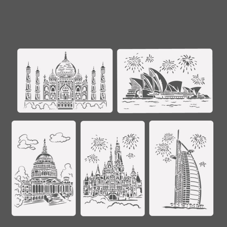 5 Taj Mahal Construction Series Painting Template Theme City A4 Label Template - Art Supplies by PMC TechLife | Online Shopping South Africa | PMC TechLife | Buy Now Pay Later Mobicred