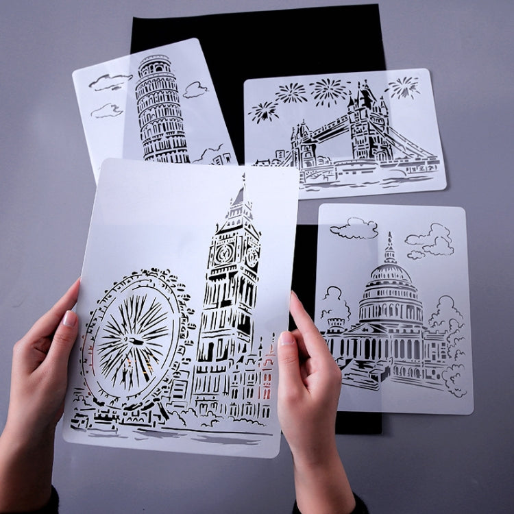 10 Sailing Hotel Construction Series Painting Template Theme City A4 Label Template - Art Supplies by PMC TechLife | Online Shopping South Africa | PMC TechLife | Buy Now Pay Later Mobicred