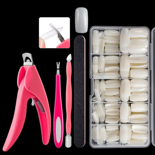 Manicure Tool  Set Fingernails Word Cut Set, Specification: Natural Full Post - Nail Art Equipment by PMC Jewellery | Online Shopping South Africa | PMC Jewellery | Buy Now Pay Later Mobicred