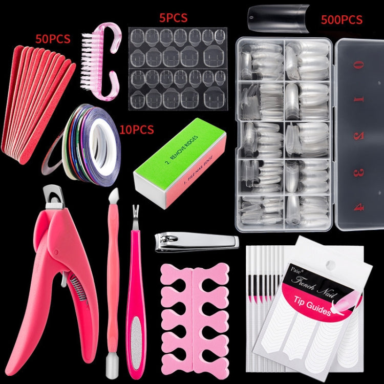 Manicure Tool  Set Fingernails Word Cut Set, Specification: Transparent French Large Set - Nail Art Equipment by PMC Jewellery | Online Shopping South Africa | PMC Jewellery | Buy Now Pay Later Mobicred