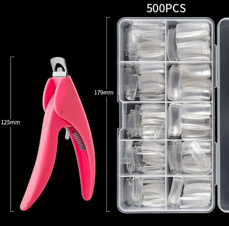 Manicure Tool  Set Fingernails Word Cut Set, Specification: Transparent French Large Set - Nail Art Equipment by PMC Jewellery | Online Shopping South Africa | PMC Jewellery | Buy Now Pay Later Mobicred