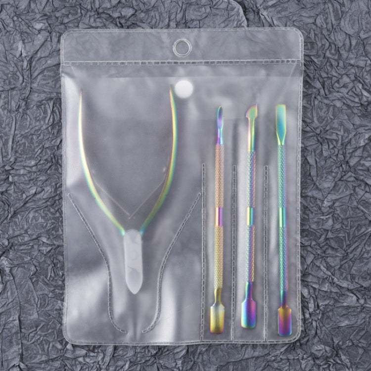 FABIYAN Stainless Steel Dead Skin Shear Steel Push Nail Art Tool Set, Specification: Set 2 - Nail Clipper by PMC Jewellery | Online Shopping South Africa | PMC Jewellery | Buy Now Pay Later Mobicred