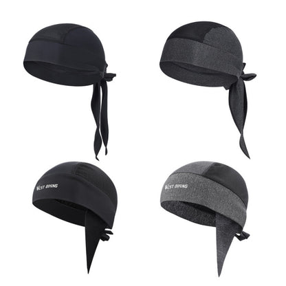 West Biking Summer Ice Silk Pirate Cap Riding Cap Men And Women  Outdoor Windproof Sunscreen Headgear, Size: Free Size(Triangle Towel Black) - Protective Helmet & Masks by WEST BIKING | Online Shopping South Africa | PMC Jewellery | Buy Now Pay Later Mobicred