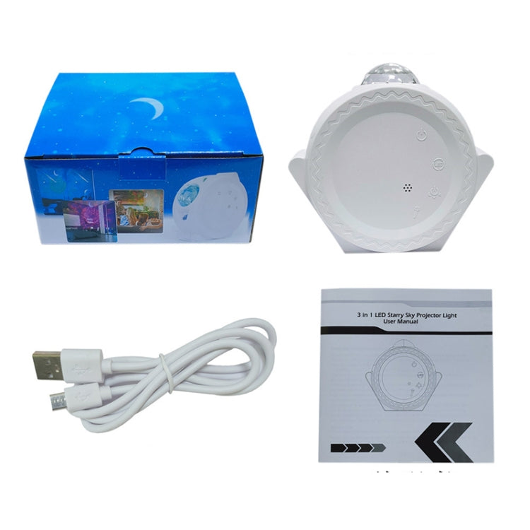 SC511 3 In 1 Watermark Starry Sky Projector Graffiti Smart Atmosphere Night Light, Light color: White Ordinary - Night Lights by PMc TechLife | Online Shopping South Africa | PMc TechLife | Buy Now Pay Later Mobicred