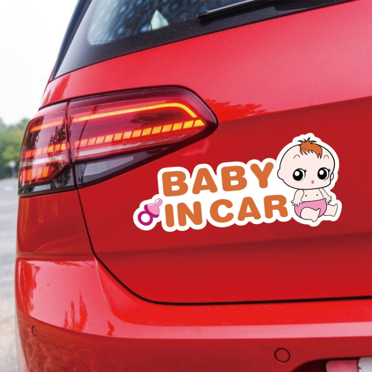 10 PCS There Is A Baby In The Car Stickers Warning Stickers Style: CT203 Baby K Boy Magnetic Stickers - Warning Sticker by PMC Jewellery | Online Shopping South Africa | PMC Jewellery | Buy Now Pay Later Mobicred