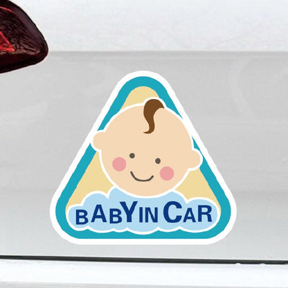 10 PCS There Is A Baby In The Car Stickers Warning Stickers Style: CT203 Baby K Boy Magnetic Stickers - Warning Sticker by PMC Jewellery | Online Shopping South Africa | PMC Jewellery | Buy Now Pay Later Mobicred