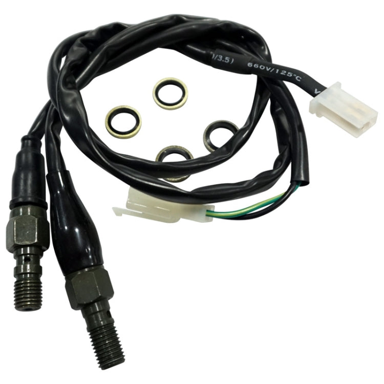 2 PCS Motorcycle Modified Accessories Disc Brake Hydraulic Switch Line, Specification: M10 x 1.25mm Square Plug - Motorbike Brakes by PMC Jewellery | Online Shopping South Africa | PMC Jewellery | Buy Now Pay Later Mobicred