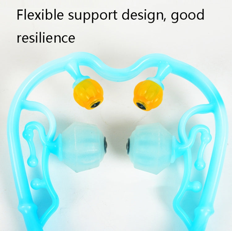 Manual Cervical Massager Home Multi-Function Shoulder And Neck Massage Roller, Shape: Strengthen Magnetic Therapy Orange - free shipping - PMC TechLife - Order now!