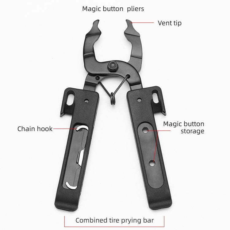 Chain Magic Buckle Pliers Bicycle Portable Plastic Tire Stick(Black) - Maintenance tools by PMc TechLife | Online Shopping South Africa | PMc TechLife | Buy Now Pay Later Mobicred