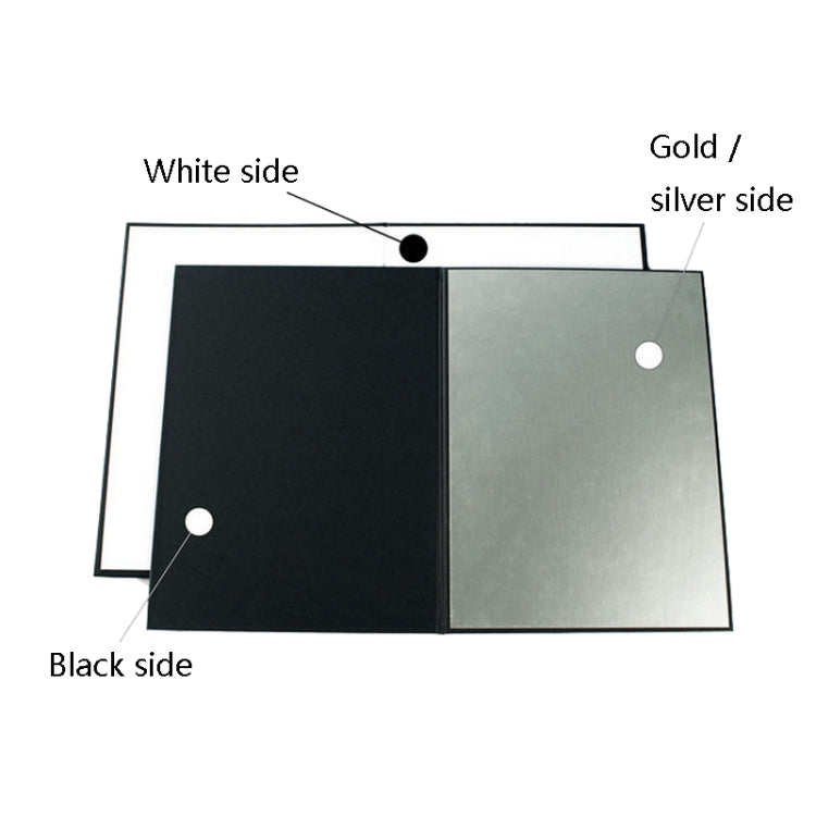 2 PCS Photography Folded Thickening A4 Cardboard Folding Light Diffuser Board(Gold) - free shipping - PMC TechLife - Order now!