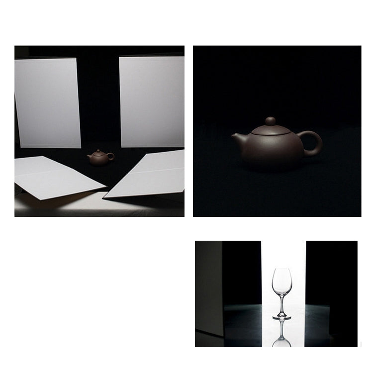 2 PCS Photography Folded Thickening A4 Cardboard Folding Light Diffuser Board(Silver) - free shipping - PMC TechLife - Order now!