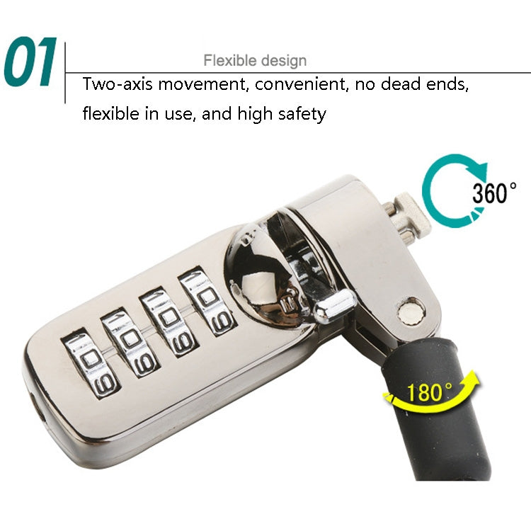 YF21067 Digital Device Anti-Theft Lock  Laptop Lock(Black) - Gadget by PMC Jewellery | Online Shopping South Africa | PMC Jewellery | Buy Now Pay Later Mobicred