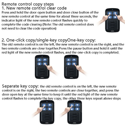 2 PCS Electric Roller Shutter Waterproof Copy Universal Remote Controller Garage Door Remote Control Key(418MHz) - Universal by PMC Jewellery | Online Shopping South Africa | PMC Jewellery