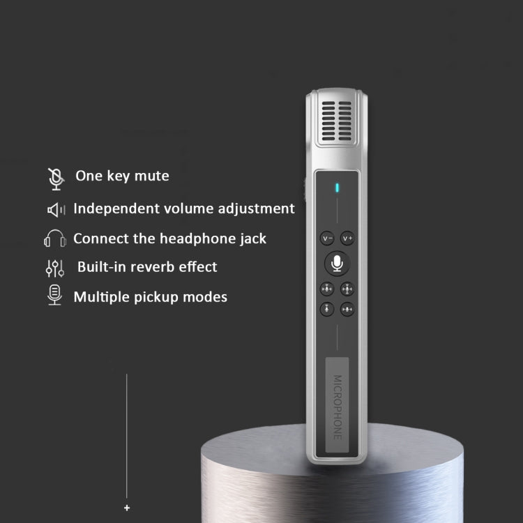 M8 Computer Game Conference Video K Song Desktop USB Microphone Recording Microphone Live Condenser Zinc Alloy Microphone Set, Specification: Desktop Bracket Set - Microphone by PMC Jewellery | Online Shopping South Africa | PMC Jewellery | Buy Now Pay Later Mobicred