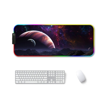 300x800x3mm F-01 Rubber Thermal Transfer RGB Luminous Non-Slip Mouse Pad(Vast Starry Sky) - Mouse Pads by PMC Jewellery | Online Shopping South Africa | PMC Jewellery | Buy Now Pay Later Mobicred