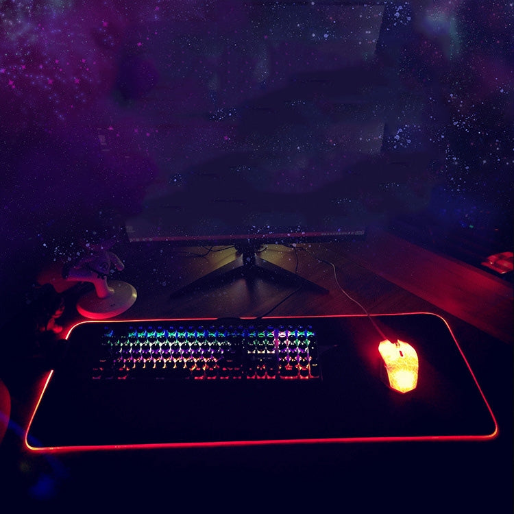 350x900x3mm F-01 Rubber Thermal Transfer RGB Luminous Non-Slip Mouse Pad(Vast Starry Sky) - Mouse Pads by PMC Jewellery | Online Shopping South Africa | PMC Jewellery | Buy Now Pay Later Mobicred