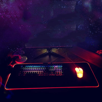 400x900x3mm F-01 Rubber Thermal Transfer RGB Luminous Non-Slip Mouse Pad(Vast Starry Sky) - Mouse Pads by PMC Jewellery | Online Shopping South Africa | PMC Jewellery | Buy Now Pay Later Mobicred