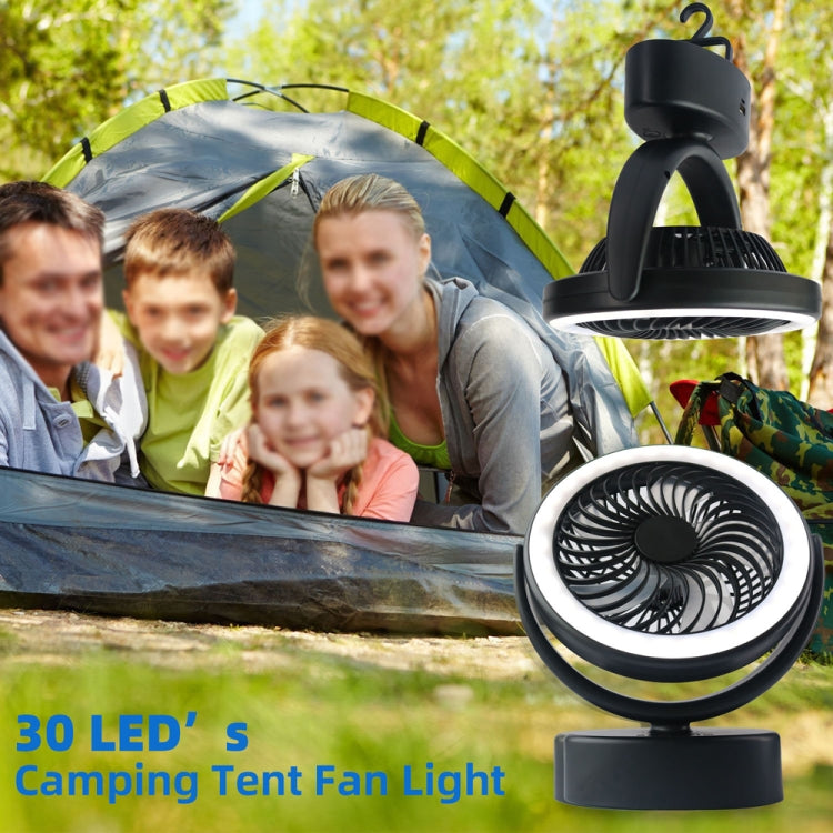 YQ-8004 USB Charging Outdoor Wild Camp Fan Multifunction Camping Tent LED Fan(Black) - Electric Fans by PMC Jewellery | Online Shopping South Africa | PMC Jewellery | Buy Now Pay Later Mobicred