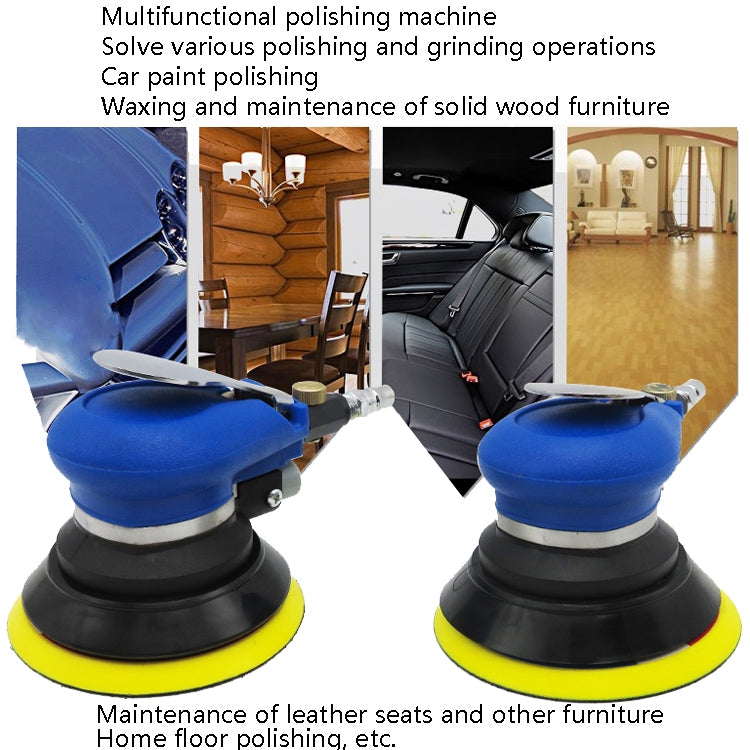 Pneumatic Sandpaper Machine Car Polishing Machine Grinding Machine Waxing Machine, Model: 6inch Regular - Polishing Machine & Accessories by PMC TechLife | Online Shopping South Africa | PMC TechLife | Buy Now Pay Later Mobicred