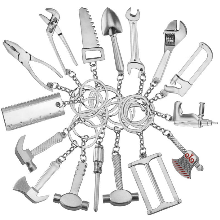 10 PCS Tool Metal Keychain Car Key Ring Pendant, Colour: H-401 Saw - free shipping - PMC Jewellery - Order now!