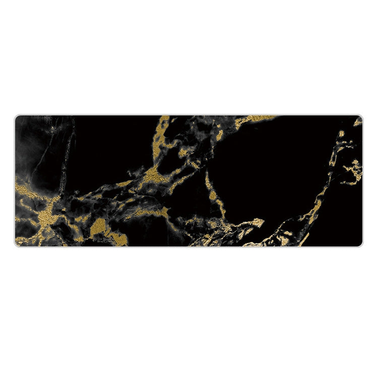 300x800x5mm Marbling Wear-Resistant Rubber Mouse Pad(Black Gold Marble) - Mouse Pads by PMC TechLife | Online Shopping South Africa | PMC TechLife | Buy Now Pay Later Mobicred