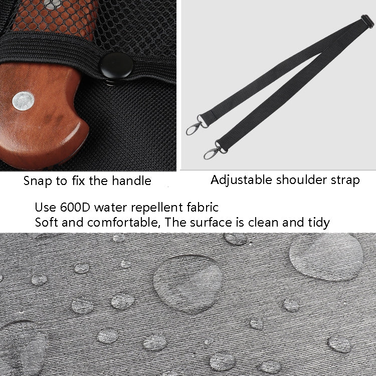 WESSLECO Chef Knife Tool Storage Bag Oxford Cloth Knife Bag(Gray) - Storage Bags by WESSLECO | Online Shopping South Africa | PMC TechLife | Buy Now Pay Later Mobicred